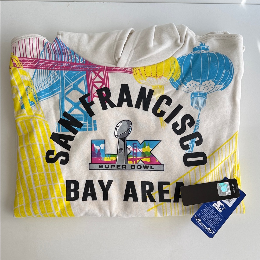 NFL Super Bowl LX San Francisco Bay Area Hoodie Official NFL Apparel